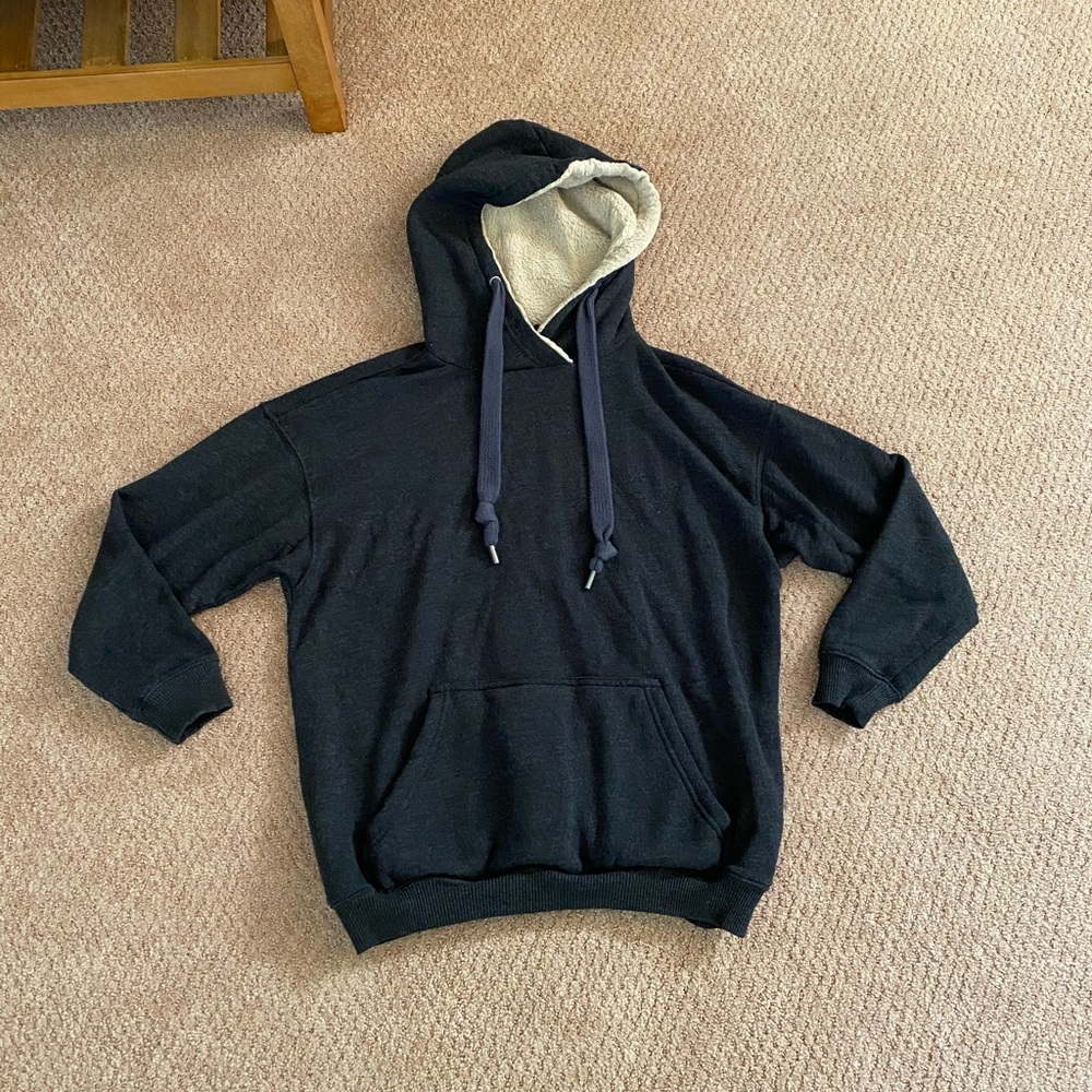 Aerie Hoodie With Fur Hood and Pocket